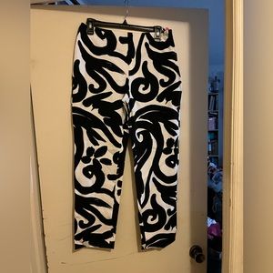Premise Black and White Ankle Pants